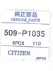Citizen 509-P1035 watchband