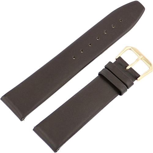 Genuine Authorized Dealer  Kreisler,watch bands,watch straps,leather watch bands,metal watchbands ,027015528190,404102-18,Gold Tone Buckle 18mm Brown Smooth Calf watch band
