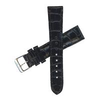 Authentic Swiss Army Brand 19mm-Alligator Grain-Black watch band