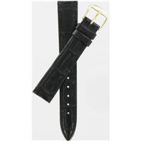 Authentic Kreisler 19mm BLACK BAMBOO STICHED  watch band
