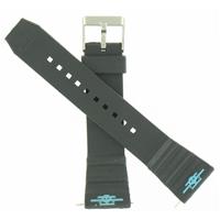Authentic Speidel Black Rubber Strap watch band