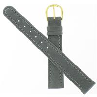 Authentic Downing 16mm Gray Lambskin Watch Band Gold Tone Buckle watch band