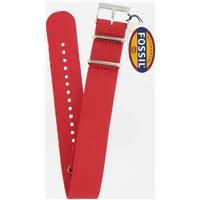 Authentic Fossil 18mm Red Nylon Field watch band