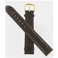 Authentic DeBeer 18mm DkBrown Long Lizard BW14 watch band