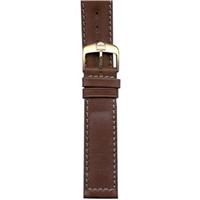 Authentic Tag Heuer 18mm (Men's) Brown Leather w/ White Stitches watch band
