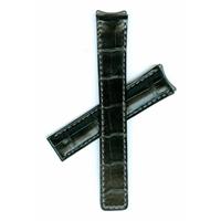 Authentic Tag Heuer 18mm (Midsize) Black Genuine Alligator-BUCKLE SOLD SEPARATE watch band