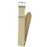 Authentic Hamilton 22mm-Khaki Beige Canvas Strap-X-Long watch band