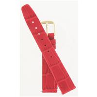 Authentic Hadley-Roma 16mm Red Allig Grain watch band