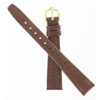 Authentic Town & Country 14mm Regular Brown Leather Gold Tone Buckle watch band