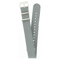 Authentic Fossil 18mm Grey Nylon Strap watch band