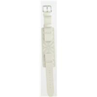 Authentic Fossil 18mm White Leather Strap watch band