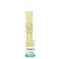 Authentic Timex 18MM-Crocodile Grain-Beige watch band