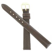 Authentic Timex 12mm-Lizard Grain-Brown watch band