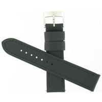 Authentic Swiss Army Brand 20mm Black Leather Strap watch band
