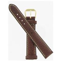Authentic DeBeer 18mm Brown Sport Leather Chrono watch band