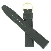 Authentic Timex 18mm Black Leather watch band