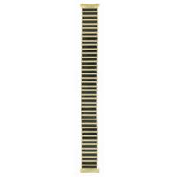 Authentic Speidel 16-19mm Black/Gold Two Tone watch band