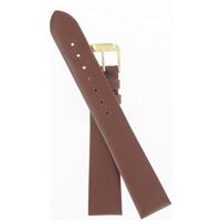 Authentic Speidel 19mm Brown Calfskin Gold Tone Buckle watch band