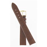 Authentic Speidel 16mm Brown Lizard Gold Tone Buckle watch band